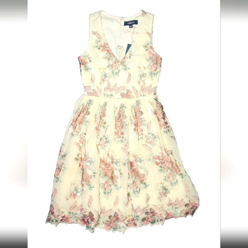 Modcloth Floral Fit and Flare Dress